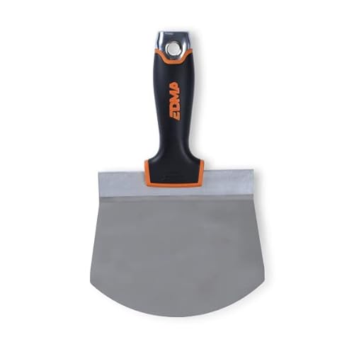 Couteau vide seau d'enduit EDMA, lame inox courbée 16,5 cm - 276755 - EDMA - 276755