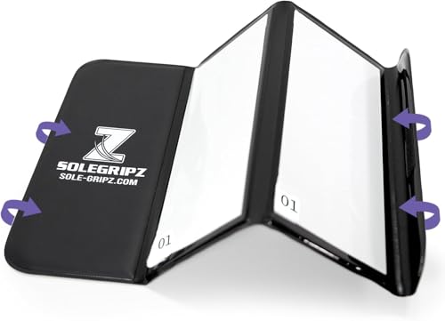 Portable Basketball & Volleyball Sticky Mat by Sola Athletics– Foldable, Reusable, Non-Slip Traction Board for Court Shoe Grip – Perfect for Hardwood & Gym Floors –60 Sticky Sheets