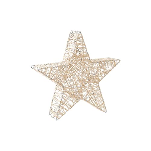 DKD Home Decor Leuchtende Dekoration der Marke, braun, aus Metall (34 x 7 x 34 cm)
