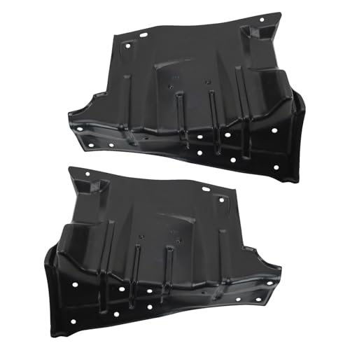 Image of TRQ Rear Driver & Passenger Side Lower Engine Splash Shield Compatible with 2008-2017 Mitsubishi Lancer 2007-2013 Outlander MI1228115 MI1228116