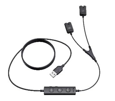 Yealink USB/QD Trainer Cable (1 PCS) for YHS34 YHS36 RJ9 Headsets