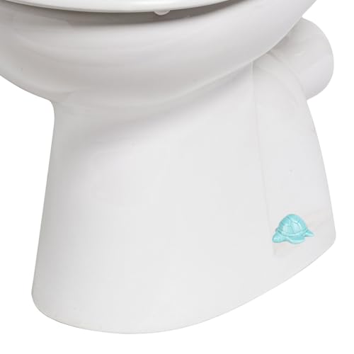 2stk Keramische WC-Schraubenabdeckungen Dekorativ, Süß Meeresschildkröte WC-Abdeckkappen Tier Toilettenschraube Badezimmer Deko Einfache Installation für Toilet Becken Basis Zubehör (Cyan)