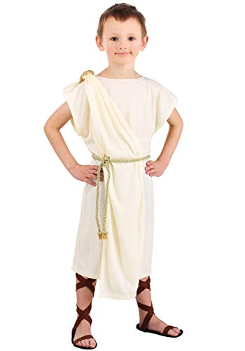 Disfraz de toga romana para niños pequeños