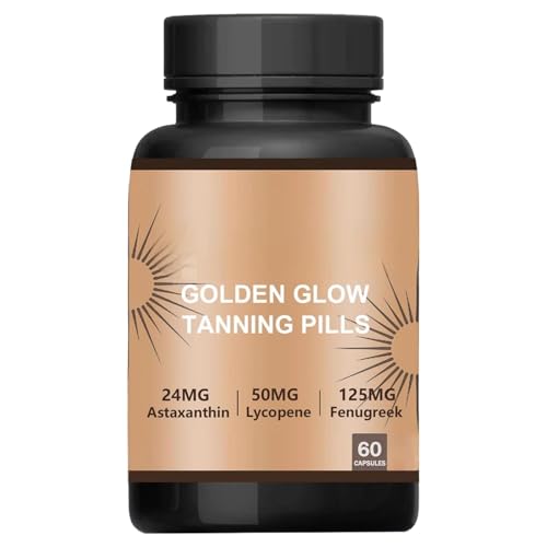 Mezcla de bronceado de carotenoides, píldoras de bronceado de carotenoides, cápsulas bronceadoras de piel, mejora la belleza sin sol, tono corporal, a base de plantas con betacaroteno, 60 tabletas