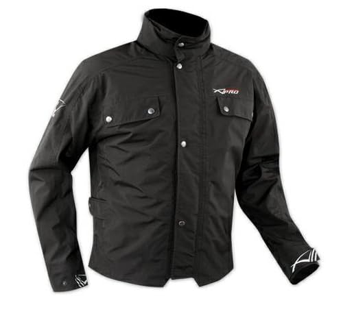 A-Pro Giacca Tessuto Moto Scooter Impermeabile Antivento Protezioni Certificate CE