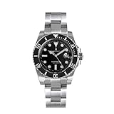 TACTICAL FROG Cronos 40mm Dive Watch 9015 Movimento Automatico Uomini Orologi Vetro Zaffiro Diver 200M, nero, 9015 Movt