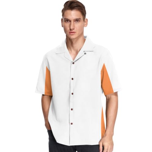 Chemise hawaïenne Irlande motif drapeau tricolore à manches courtes GuoChe