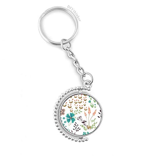 Porte-clés rotatif fleurs colorées comme petite idée cadeau utile et esthétique pour les proches