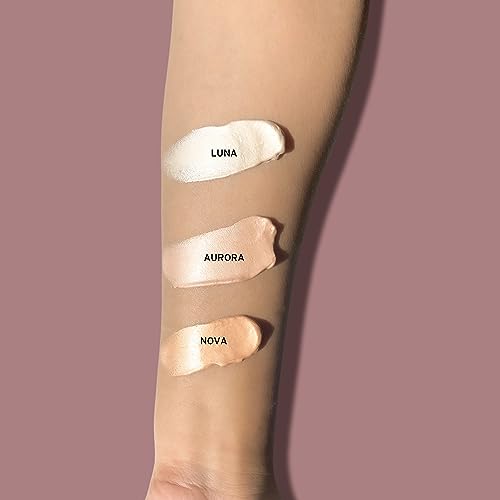 Image of LA MIOR Cosmic Glow Body Highlighter - Nova | Liquid Highlighter for Body, Flawless Radiance, Lit-from-Within, Blurs Imperfections, Transfer & Sweat Proof, Clean - 50ml