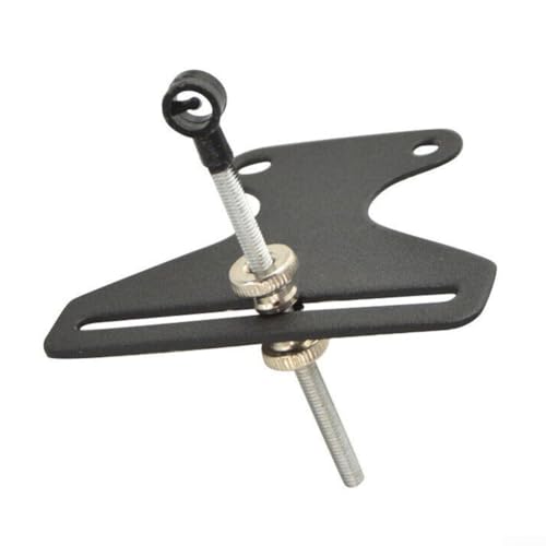 1 pin simple T aguja arco mira en forma de T para arco largo recurvo herramienta de objetivo de acero inoxidable con tornillos de pulgar ajustable calibrado anillo pin para práctica de caza negro rojo