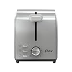 Oster 2 Slice Toaster, With 7 Browning Settings, Extra Wide Slots For Bagels and Special Breads, Removable Easy-to-Clean Crumb Tray, Cancel/Defrost/Bagel, Stainless Steel