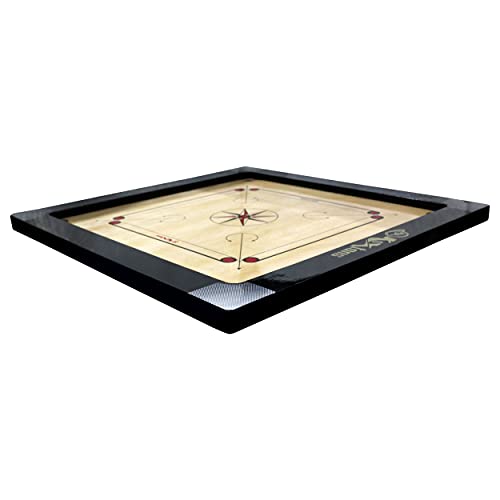 KOXTONS - Carrom Board 36 INCH Full Size with 3" Border (Super) with STRICKER & Accessories