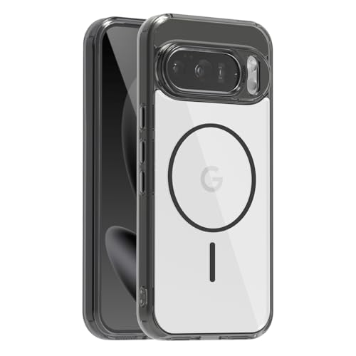 スマホ携帯ケース【Google Pixel 10/10 Pro専用】クリアエアバッグ マグネット 透明PC 耐衝撃+磁気ワイヤレス充電対応+多色展開 TPUソフトフレーム 全面保護 カバー 人気 超薄型 軽量 独立ボタン 面白い かわいい レンズ保護 滑り