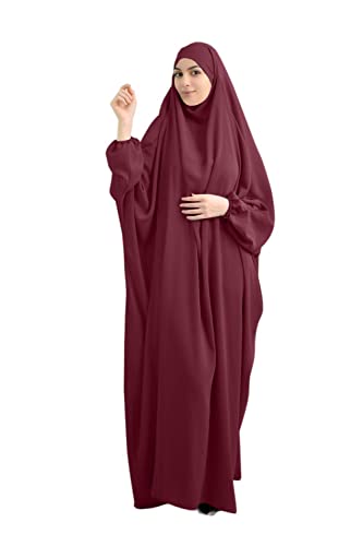 Robe musulmane prière abaya turquie longue pour femme avec voile