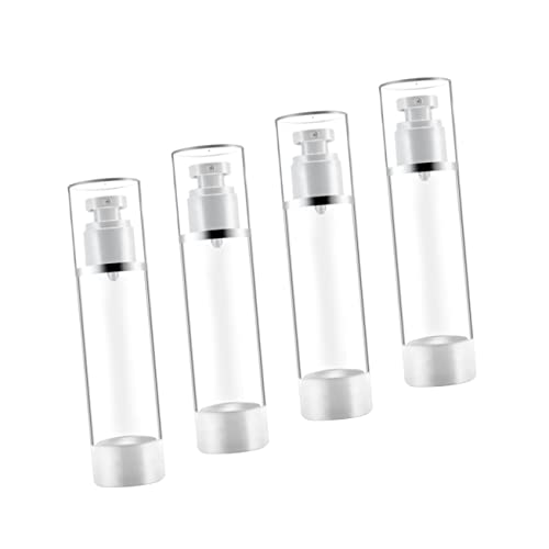VINTORKY 3pcs Sunscreen Spray Bottles Press Pump Travel Bottles for Cosmetics Refillable and Portable for Outdoor and Travel Use