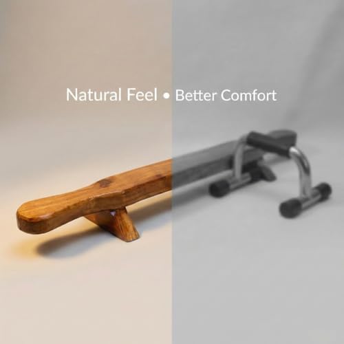 Image of KNK Shena Wooden Push-Up Bar Indian Meel Fitness Too