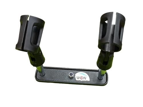 Image of WON Double Microhone Holder With Mic Clip Multipurpose Mic Holder Pack of 1
