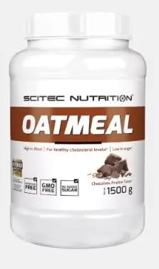 Pack de 2 - Harina de Avena Integral Instantánea Sabor Chocolate Praliné (Bote de 1500 g) – Formato Max de Nutrición y Desayunos – Lote de 3000 g (3 kg)