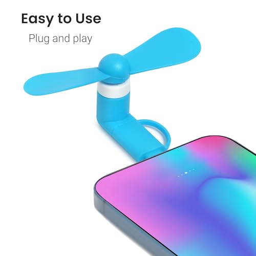 Mini ventilateur de téléphone compatible iPhone Android et tablette - 6
