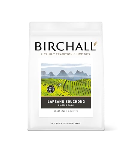 Birchall Tea | Lapsang Souchong | Smoked Black Tea | 125g Loose Leaf Charcoal Grey