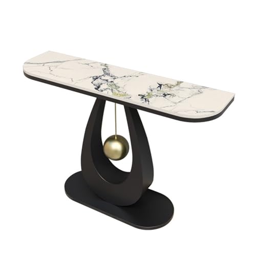 Leaceuv Mueble Entrada Recibidor,Mesa Consola Recibidor,Recibidores de Entrada Modernos,Mesa Auxiliar Sofa Modernos,para Sofá Pasillo Salón Dormitorio(Black3,80cm/31.4in)