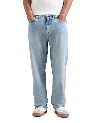 Image of Flying Machine Men's Loose Fit Jeans| Solid | Mid Rise | Stretchable | Jeans for Man