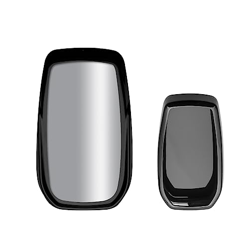 Étui de clé Toyota Fortuner en TPU noir effet laqué haute finition