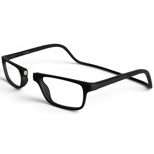 Clic Magnetic Reading Glasses - Adjustable Neck Hanging Readers - Secure Fit with Soft Headband -...