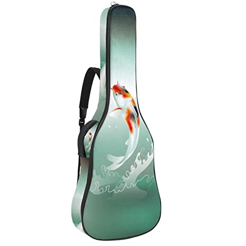 Hondank Housse imperméable pour guitare acoustique avec double bandoulière et poche Motif bateau et coucher de soleil… - Les Beatles, Paul McCartney, John Lennon, RIngo Starr, George Harrison Hondank Housse imperméable pour guitare acoustique avec double bandoulière et poche Motif bateau et coucher de soleil…