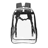 WIORUTI Mochila personalizada de PVC transparente – logotipo com foto personalizada – bolsa transparente para trabalho, viagem, acampamento, eventos esportivos, homens, mulheres e adultos