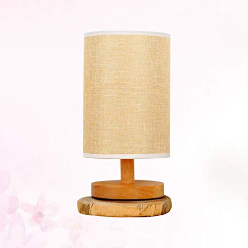 Lurrose Abajur de cabeceira USB, luminária de mesa de LED vintage, regulável, luminária de cabeceira