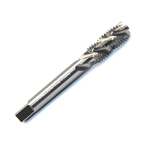 TOOLSTARSpiral Taps, M6X1 HSS Spiral Point Plug Tap Spiral Flute Metric Machine Tap Thread Drill Bits for Hard Metal/Iron Casting - Pack of 1