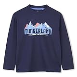 Vestibilità comoda Timberland T60537 Maglietta da ragazzo, Bleu indigo, 10 anni