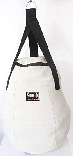 Shihan Power Sports White Canvas Maize Bag Ball Punch Bag Boxing Bag Boxing, Martial Arts 20inch Punch Bag (Sold Un-Filled)