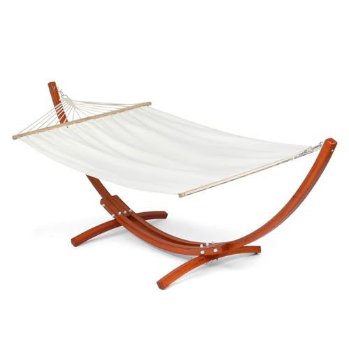 ONCLOUD Hammock Wood Arc Stand with Double Hammock (10.5 ft)