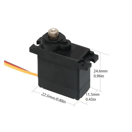 Servomoteur RC S-929M 13,5G avec engrenages métalliques pour modèle réduit de direction (4 pièces)