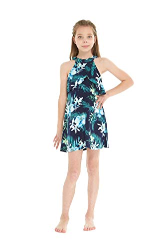 Image of Family Matching Hawaiian Clothes, Orchid Breeze Navy | Lightweight 100% rayon • Family matching outfits • Beach vacations • Luaus • Cruises • Family photos