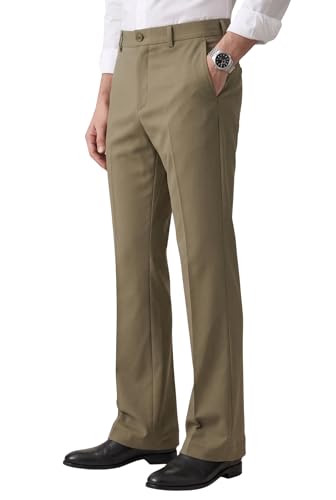 Image of Men's Trendy Bootcut Trousers - Modern Flared Fit | Premium Formal Pants