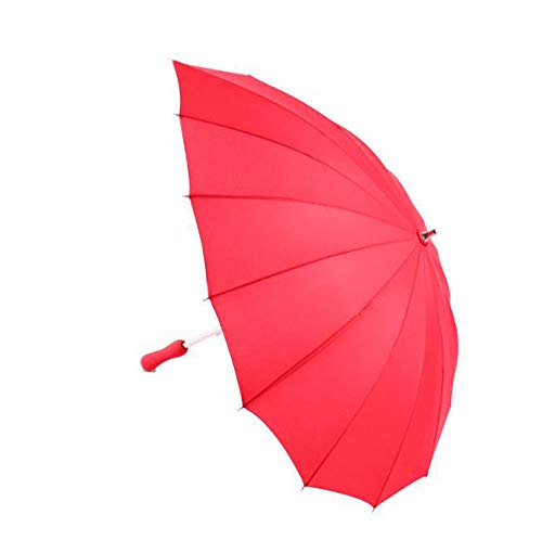 Parapluie en Forme de Coeur Rouge pour Sorties Romantiques et Jours Pluvieux