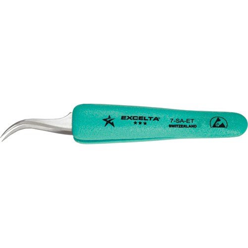 Tweezer, Curved Fine, 5 in. L, SS