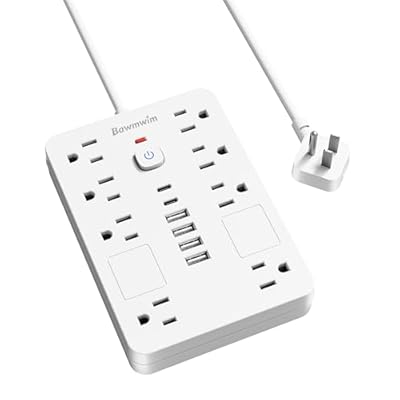Bawmwim Surge Protector Power Strip - 8 Outlets...