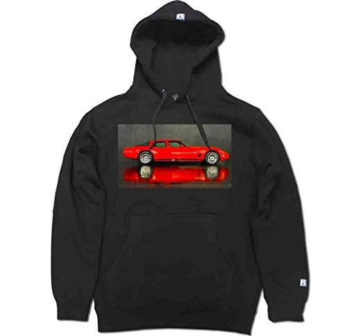 FTD Apparel R Built Men's C3 Corvette 4 Door Sedan Pullover Hooded Sweater