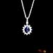 StiloVero Princess Diana Necklace, 3.75 ct Lab Grown Blue Sapphire Pendant for Women, Halo Sapphire Necklace in Rhodium Plated 925 Sterling Silver, Royal Blue Jewelry, Anniversary Birthday Gift for Her