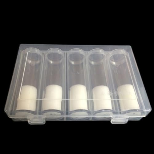 Contenedor para monedas 6 piezas plástico organizador miniatura 3
