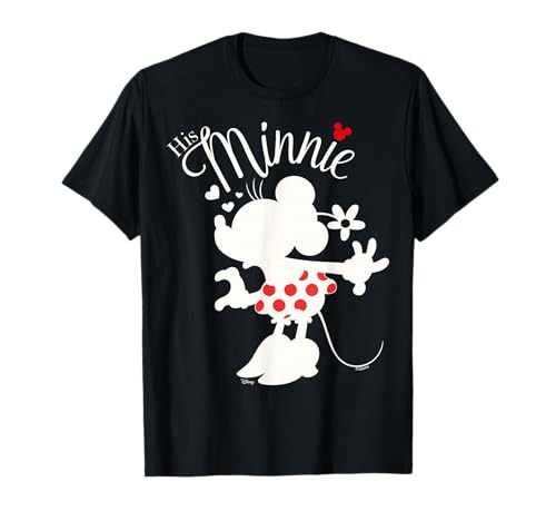 Disney Mickey and Friends His Minnie Silhouette Hearts T-Shirt