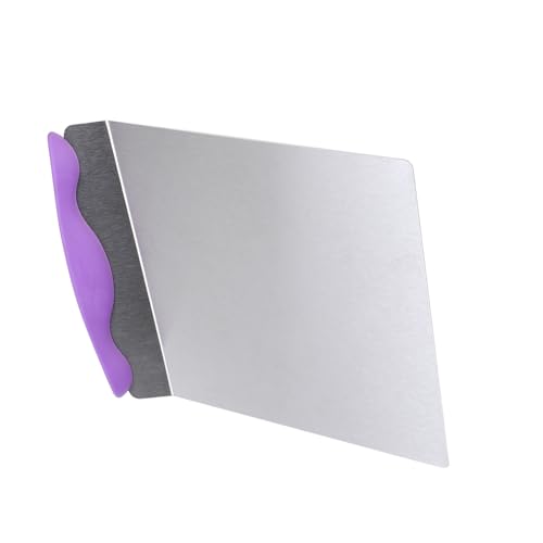 Karlak Elevador de Tartas, Bandeja de Transferencia de Pizza de Acero Inoxidable, Placa Móvil, Fácil para Tartas, Pizzas, Panes, Pasteles, Ideal, Diseño Ergonómico, Transferencia con