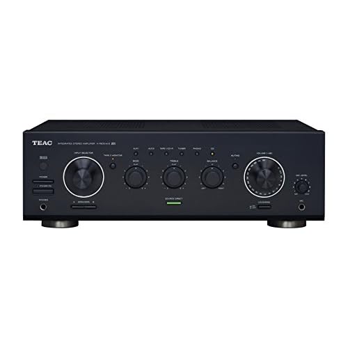 TEAC A-R630MK2 Stereo-Vollverstärker (90 W pro Kanal, 7 Audioeingänge inkl. Phono eingang, Klangregler, TAPE2-Monitor-Funktion) Schwarz