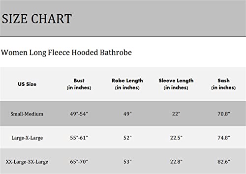 Season Dressing Women Long Fleece Hooded Bathrobe - Plush Fleece Robe Warm With Pockets Soft Fluffy Kimono For Christmas Gift, White 2Xl/3Xl #TOP5