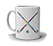 N\A Taza de Deporte de Acuarela de Palos de Hockey sobre césped
