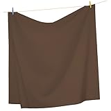 Mezzati Luxury Flat Top Sheet – Soft and Comfortable 1800 Prestige Collection – Brushed Microfiber Bedding (Brown, Twin Size)